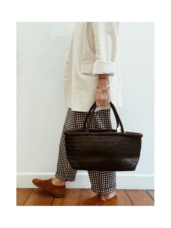 CAPAZO TRENZADO DE PIEL M