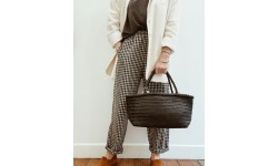 CAPAZO TRENZADO DE PIEL M