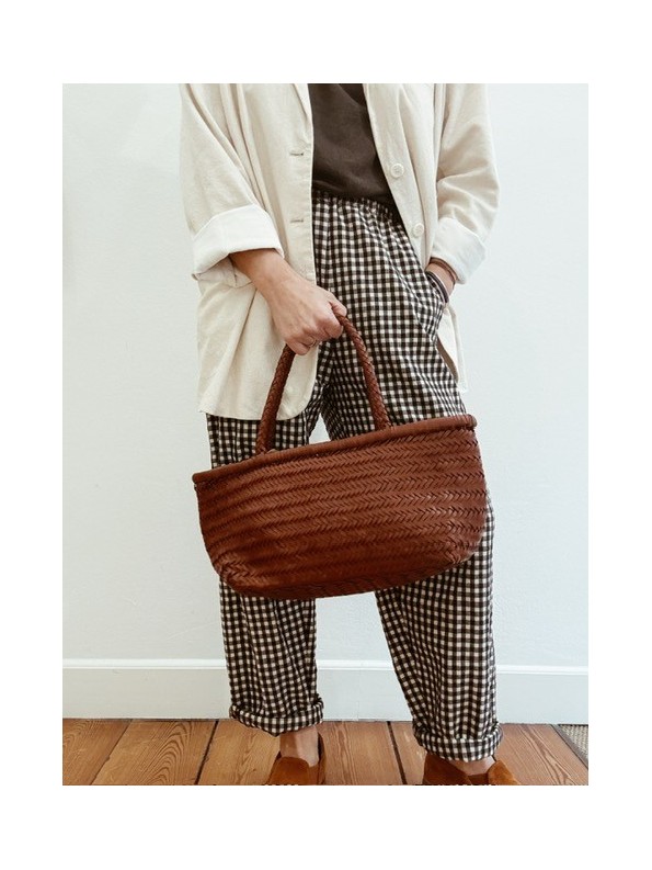 CAPAZO TRENZADO DE PIEL M