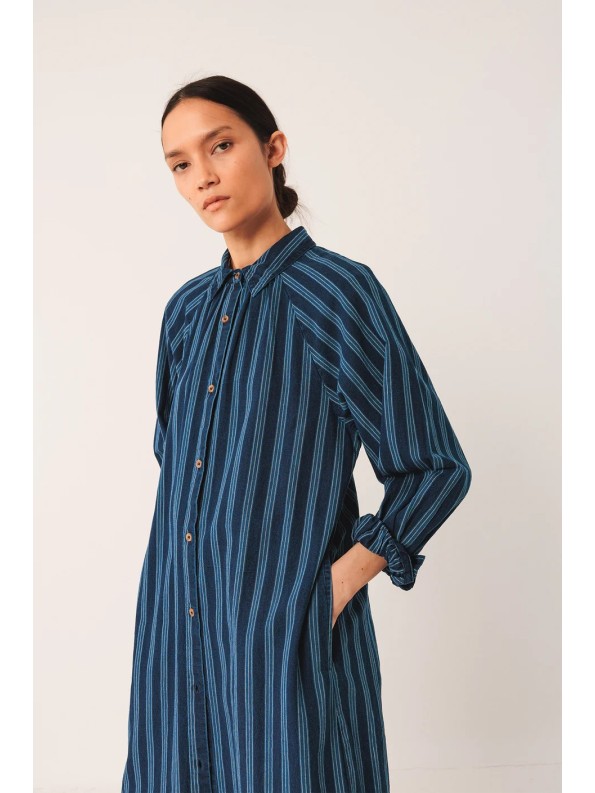 VESTIDO LARGO CAMISERO