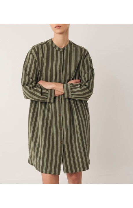 VESTIDO ALGODÓN PLIEGUES