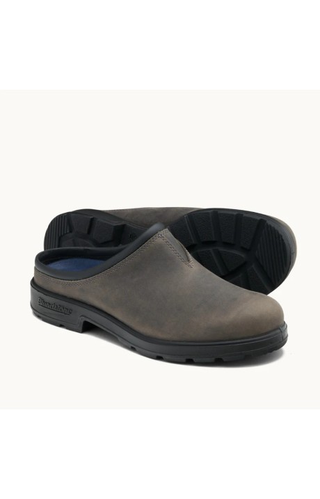 ZUECO DE PIEL COLG CLAY