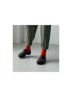 ZUECO DE PIEL COLG CLAY