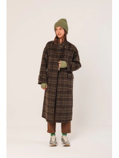ABRIGO LARGO CUADROS