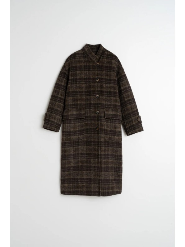 ABRIGO LARGO CUADROS