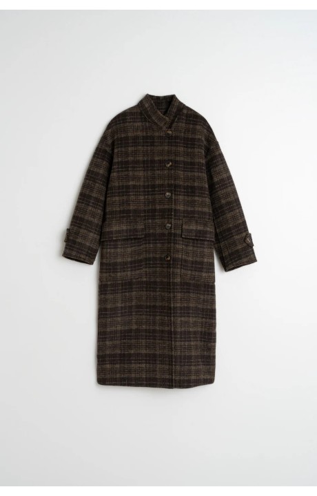 ABRIGO LARGO CUADROS