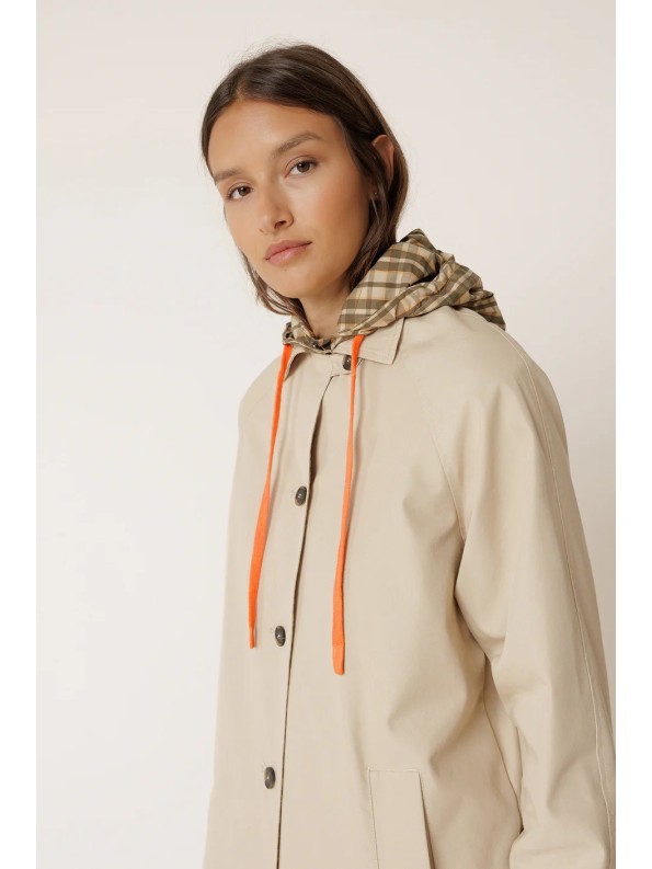 GABARDINA REVERSIBLE CUADROS