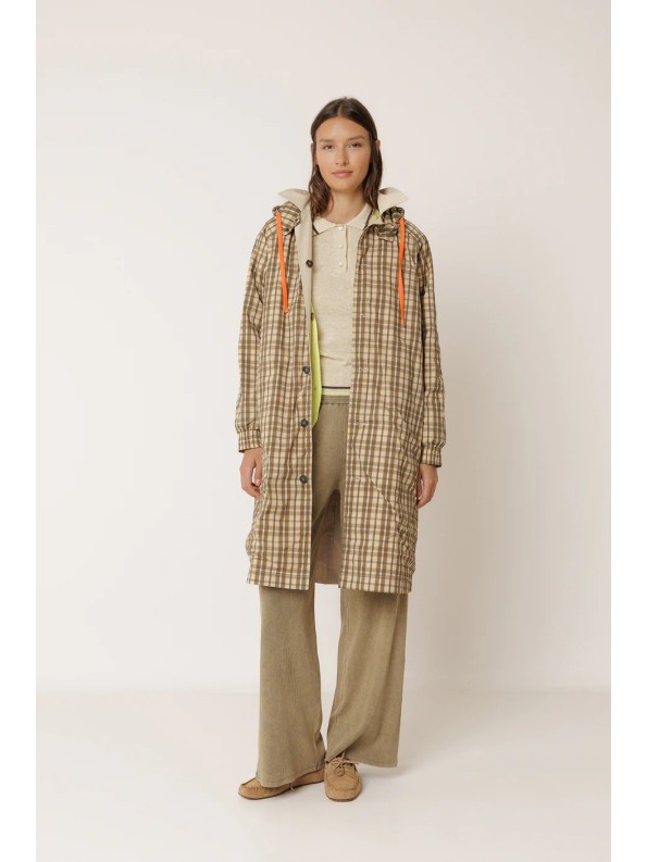 GABARDINA REVERSIBLE CUADROS