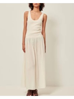 VESTIDO LARGO SOLAO ECRU