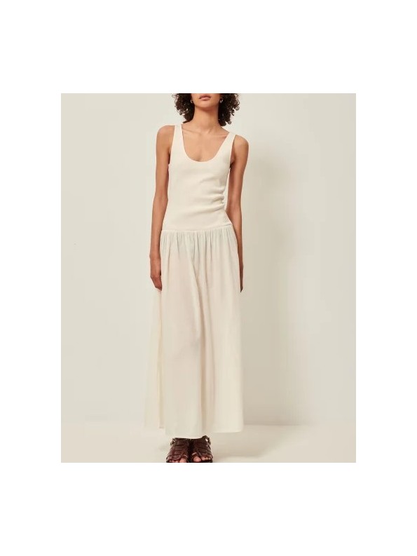 VESTIDO LARGO SOLAO ECRU