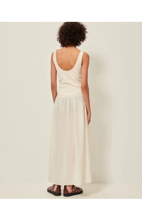 VESTIDO LARGO SOLAO ECRU