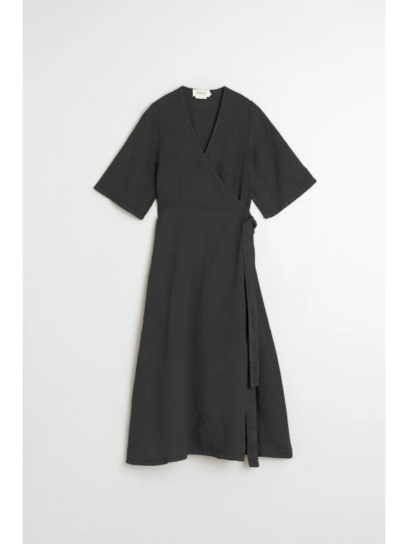 VESTIDO CRUZADO LINO