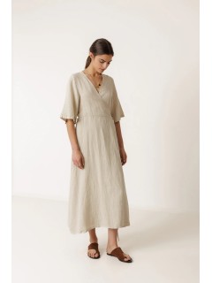 VESTIDO CRUZADO LINO