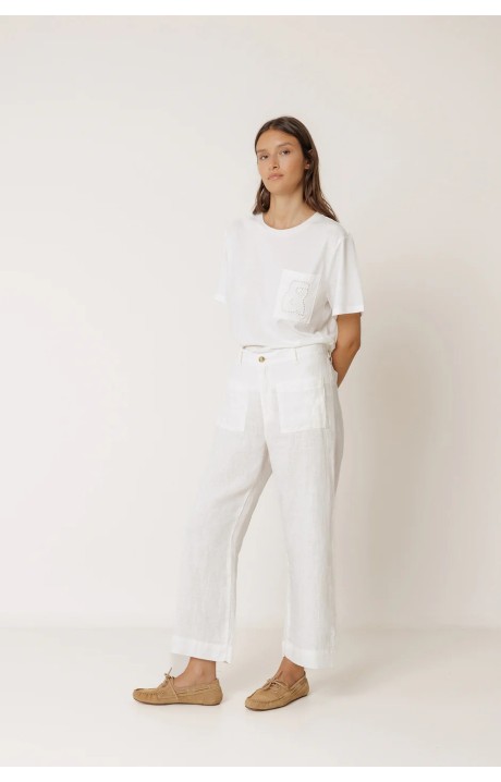 PANTALON FLUIDO LINO