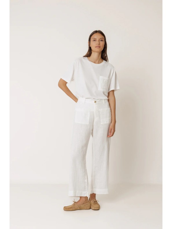PANTALON FLUIDO LINO
