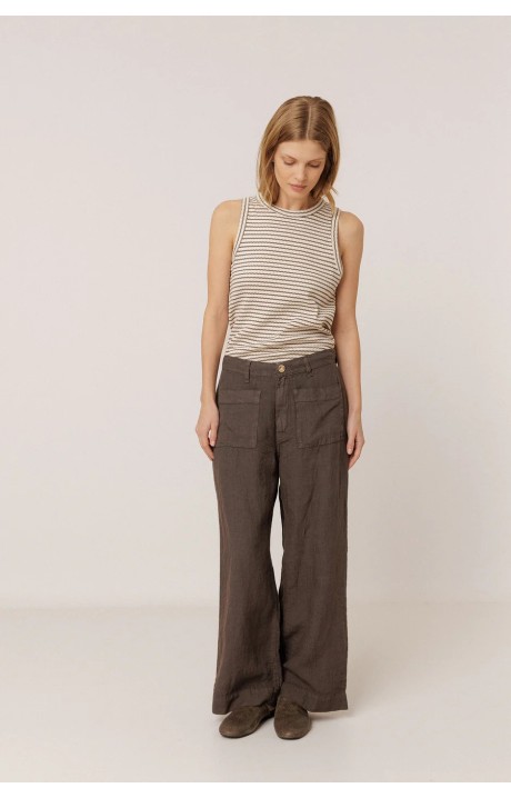 PANTALON FLUIDO LINO