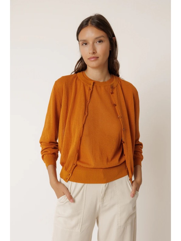 CHAQUETA PUNTO TRANSPARENTE